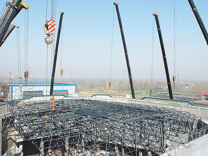 任丘网架高空滑移法